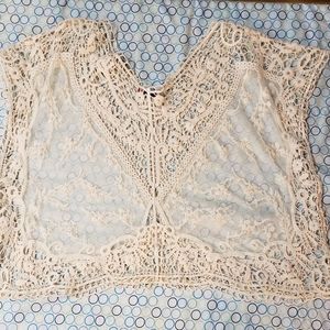 Lace sleeveless top